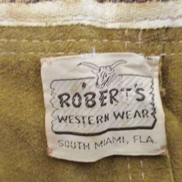 Women's Robert's Western Wear Suede Pants 26" W x 31" L - Picture 7 of 11